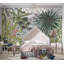 Papier peint pour enfants, paysage tropical avec des animaux-1496380071