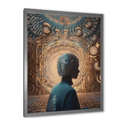 Portrait de femme futuriste, minimalisme, science-fiction
