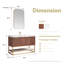 Meuble-lavabo sur pied simple avec plateau Mahon 48-485513731-485614112