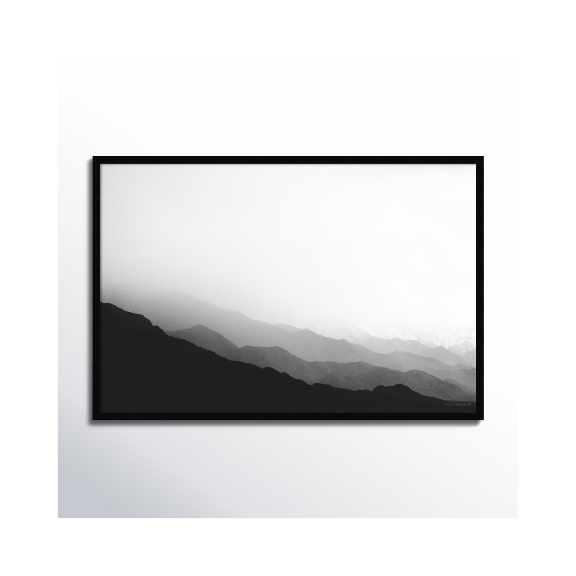 Virgin Mountains by Laura Marshall, Black, 41" W x 28" H