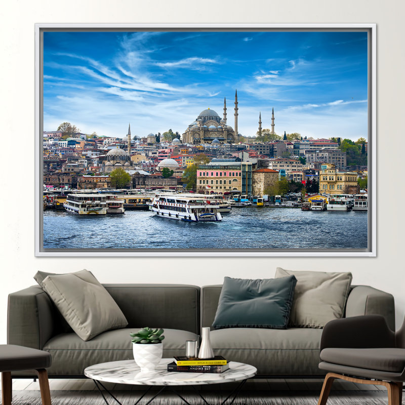 Print on Canvas, 25 cm H x 35 cm W, Floater Framed Print without Mat, White