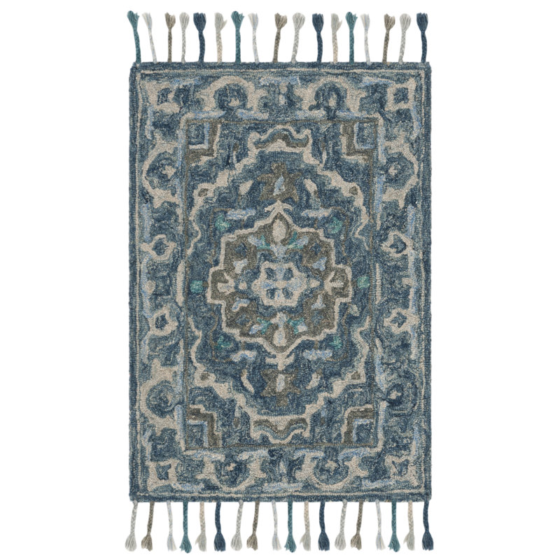 Vahakn Hand Tufted Wool Oriental Rug, Rectangle 4' x 6'