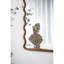 Miroir arqué en bois avec cadre unique
