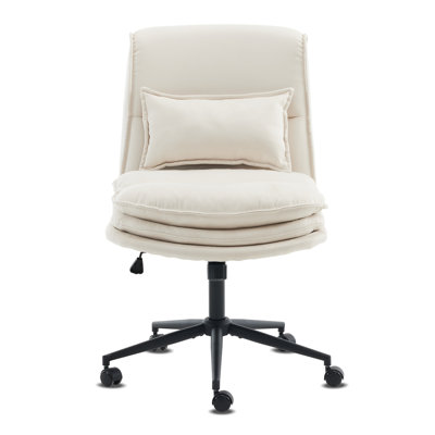 Upholstered Armless Task Office Chair