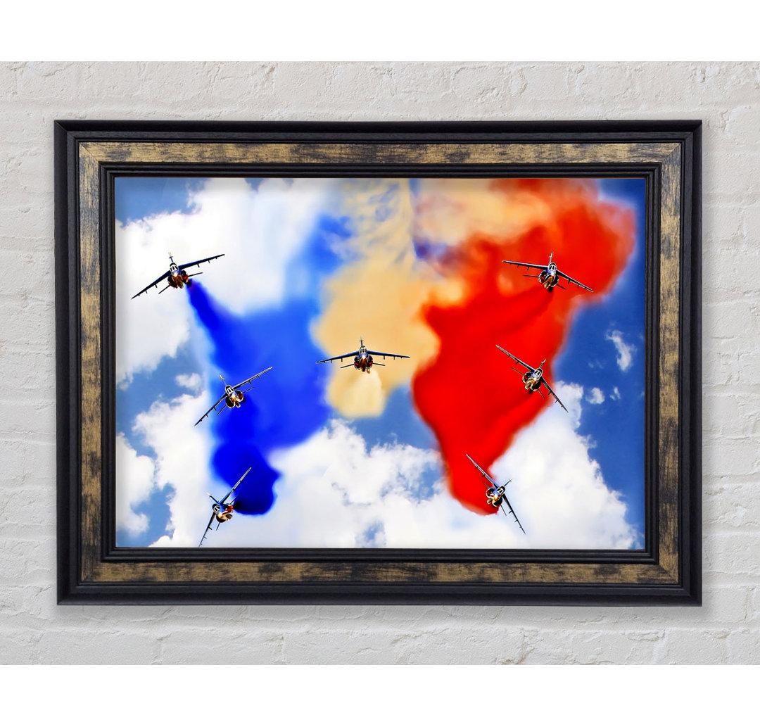 French Airshow Colours - Einzelner Bilderrahmen Kunstdrucke