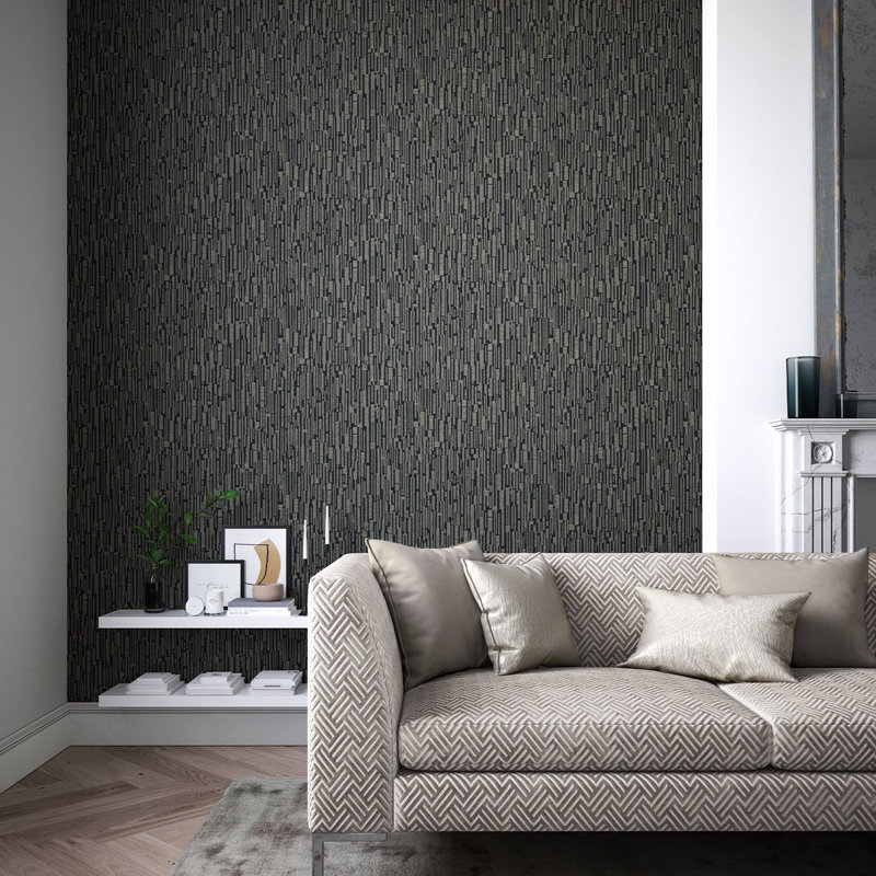 Series 10.05m x 52cm Wallpaper Roll, Ebony