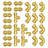 Pipe Fittings 1/2" 25PCS (Straight,Elbows,Tees) Push-Fit for Air System