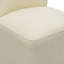 Chaise d'appoint rembourrée avec roulettes Vela