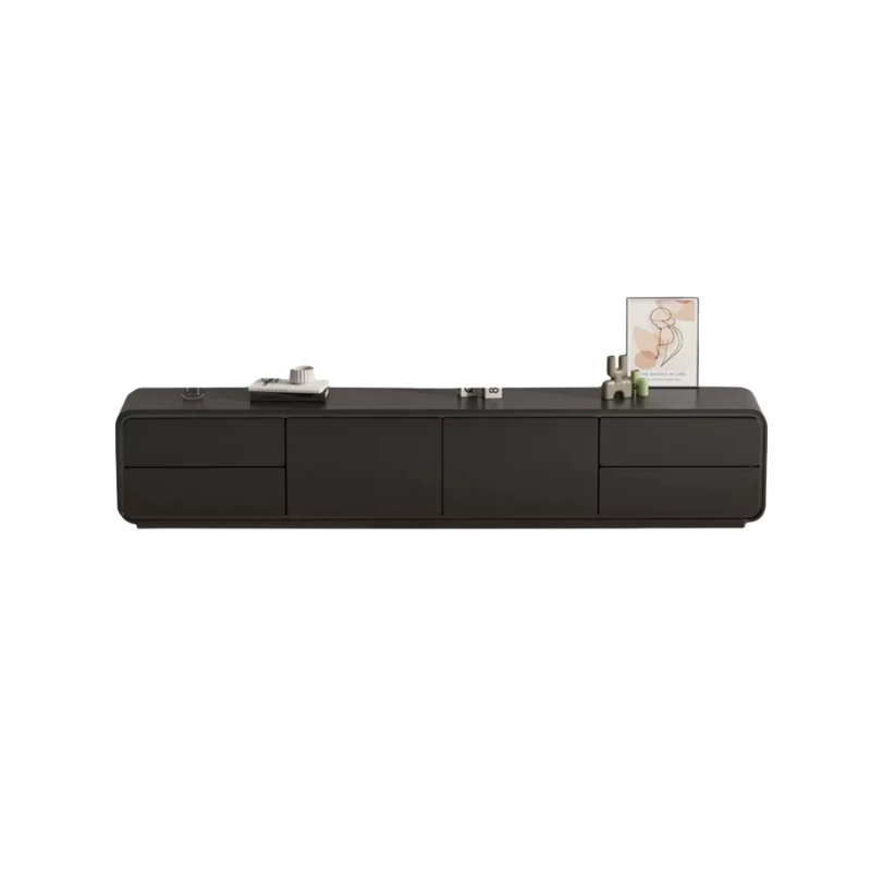 Crédence de rangement 86,6 W Italian Minimalist, Noir