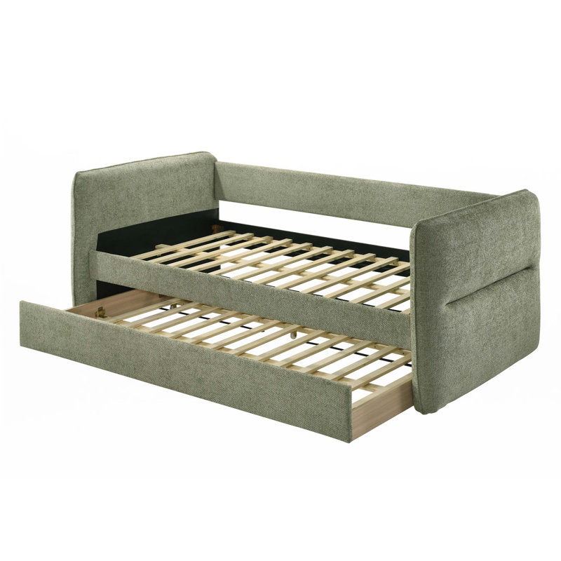 Daybed Pull Out Trundle, Light Green