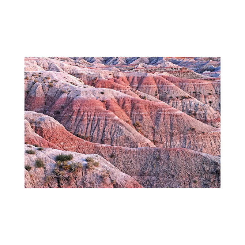 Dusk Colors Of The Badlands by Brian Wolf - Wrapped Canvas Print, 30.48 cm H x 45.72 cm W