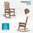 Outdoor Patio HDPE Rocking Adirondack Chair-930783643
