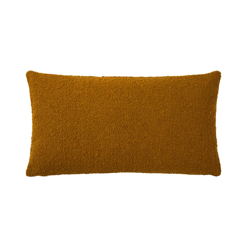 BOUCLETTE Pillow Cover & Insert, Orange, Rectangle 13"H x 22"W