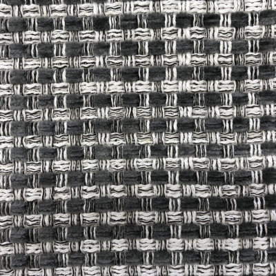 Lydia Fabric | Two-Toned Woven Look Linen Blend Fabric | Color Gray