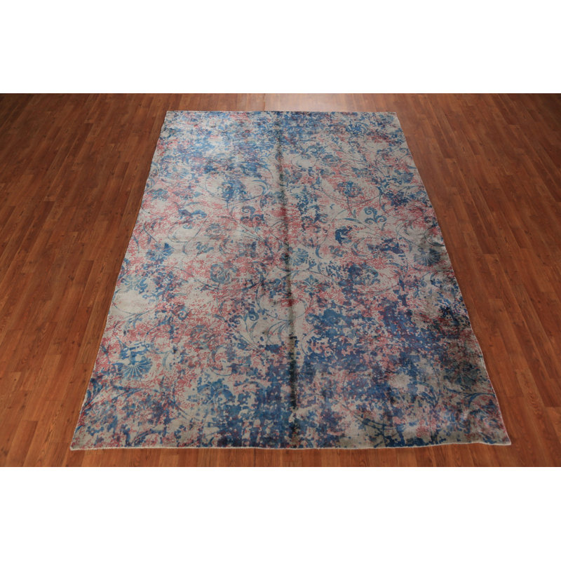 Tapis indien à motif floral All-Over