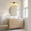 Applique murale moderne à 3 lumières avec globes en verre givré pour salle de bain, miroir et couloir-103119326