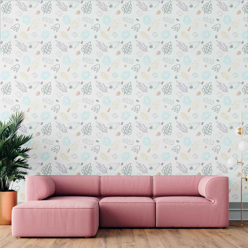Rouleau de papier peint adhésif Farid, L 126 po x l 24 po