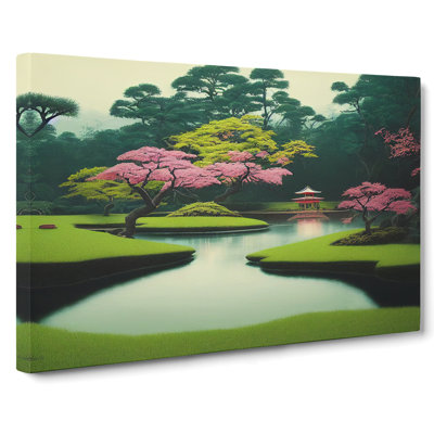 Japanese Garden Pond Vol.7 - Wrapped Canvas