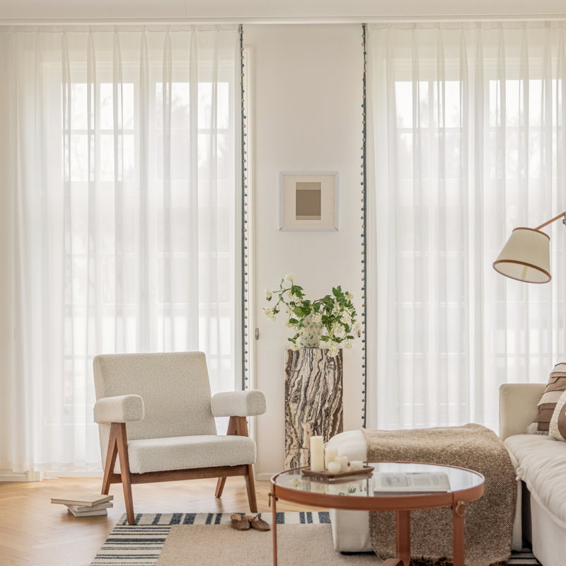 Paire de rideaux transparents Mira, L 45 po x L 96 po