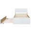 Structure de lit simple moderne avec tête de lit, pied de lit et lit gigogne ultrabrillant pour une élégance compacte-1569557094