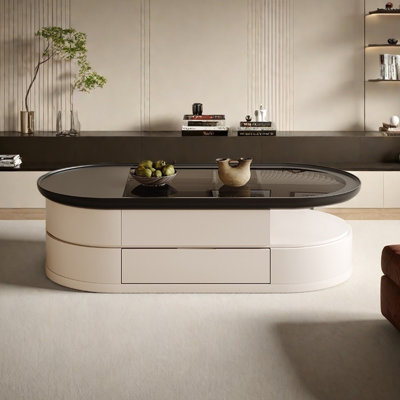 Modern Oval Coffee Table Premium Materials