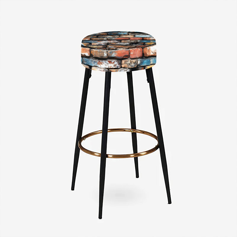 Timeless Brick Elegance - Brick Bar Stools Set Of 2