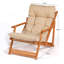 Ambrea Foldable Outdoor Patio Dining Side Chair with Cushion