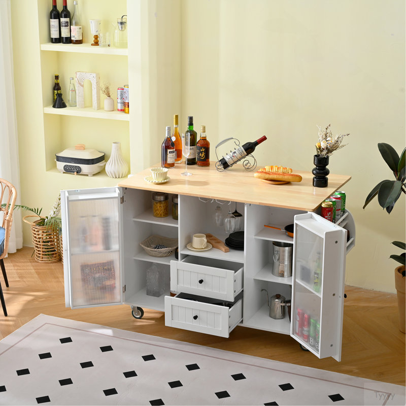 Kitchen Island With Locking Wheels