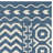 Rodgers Hand Woven Flat Weave Wool/Cotton Geometric Rug in Dark Blue/Ivory-397829895
