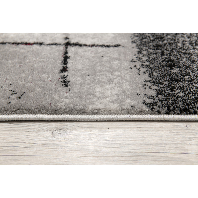 Dillup-Jones Abstract Indoor Rug, Rectangle 7'9" x 10'9"