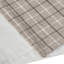 1 PCS 50x108" Plaid Rod Pocket and Back Tab Curtain Panel with Fleece Lining Brown