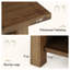 Table basse 31,5 "en bois massif avec tablette de rangement, table centrale carrée pour le salon, le bureau, facile à assembler