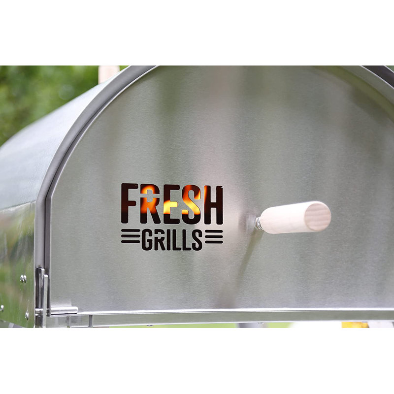 Fresh Grills Stainless Steel Countertop Wood-Burning Pizza Oven