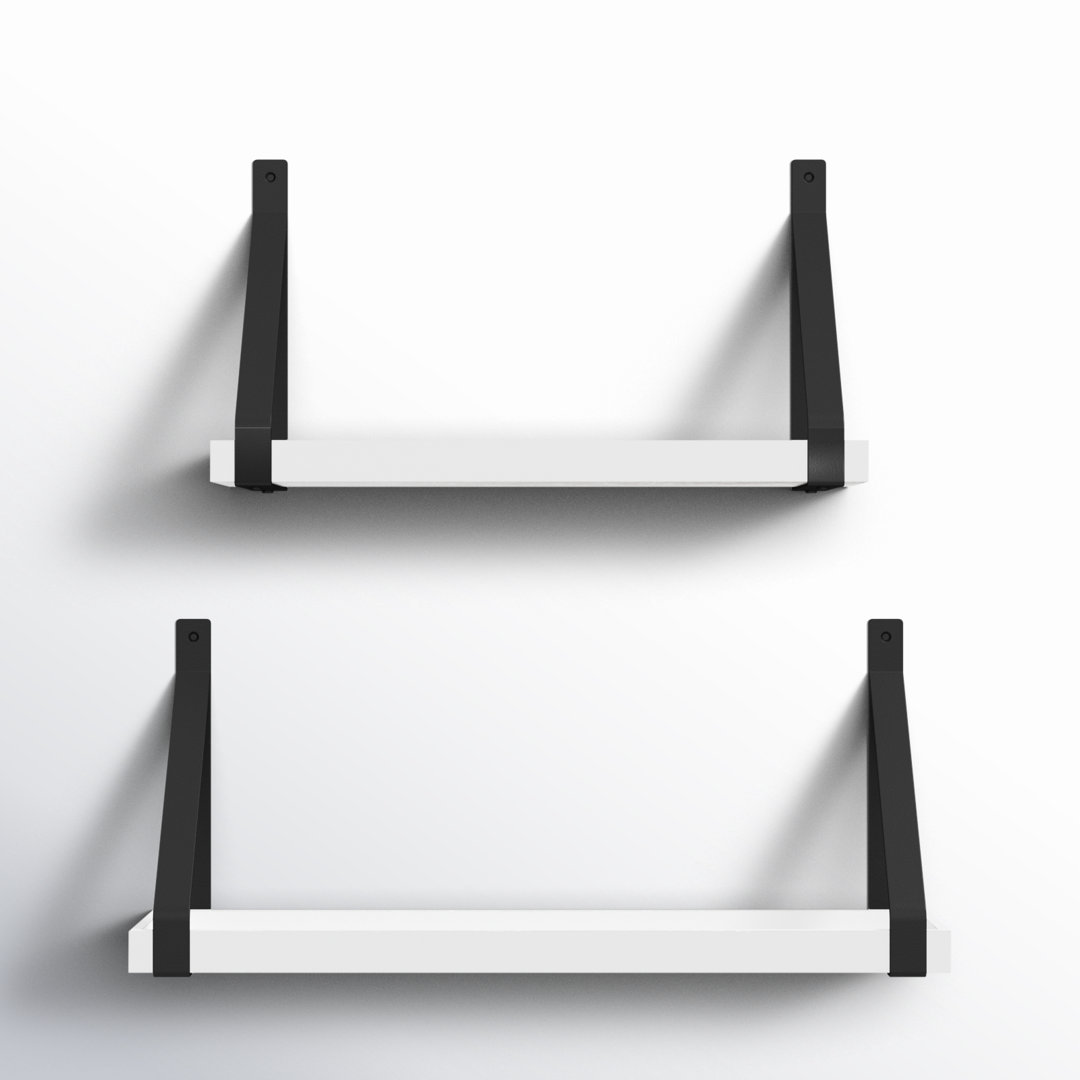 Glenbrook 2 Piece Solid Wood Accent Shelf Birch Lane™ 