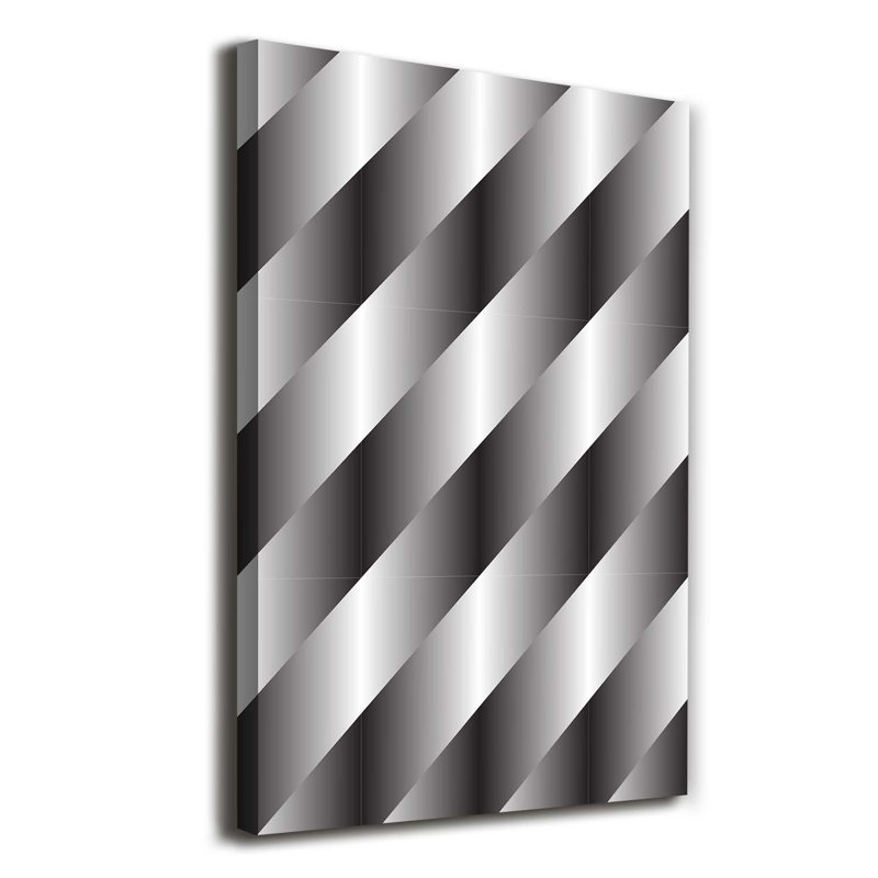 Abstraction Stripes - Wrapped Canvas Print