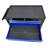 7 DRAWERS MULTIFUNCTIONAL TOOL CART WITH WHEELSBLACK+BLUE