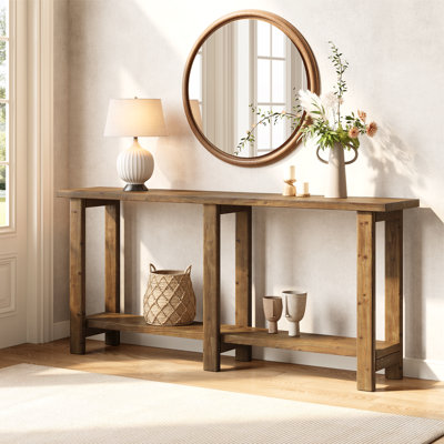 70.86" Solid Wood Console Table