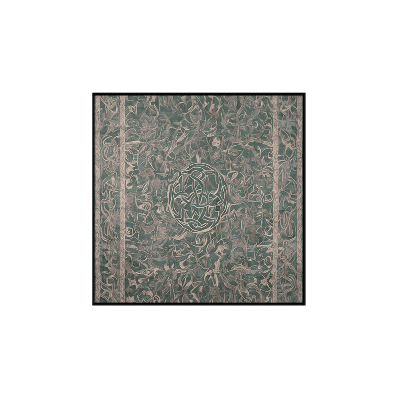 Tapis gris lavable à la machine, Carré 4 pi