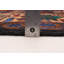 Tapis noir en laine noué à la main de conception unique 3 pi 8 po x 6 pi 2 po Zichichi