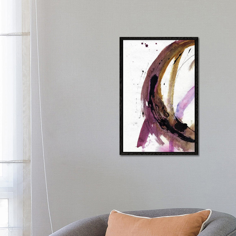 Free To Flow III by Deb Chaney - Print on Canvas, Black Framed, 20.32 cm H x 30.48 cm W