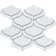 Mythos™ 11" x 12" Ceramic Arabesque Mosaic Tile