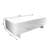 Khiry Sled Marble Rectangle High Gloss Coffee Table Elegant Center Table Side Table-878588925-878588924
