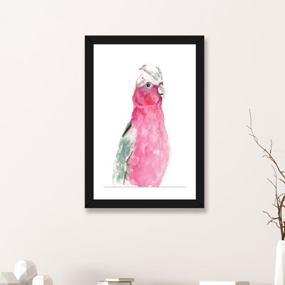 Fuschia Feathers by Albina Bratcheva - Painting