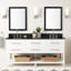 72" Robertson Double Bathroom Vanity Set with Rectangular Undermount Sinks-75247727-75247729-75247734