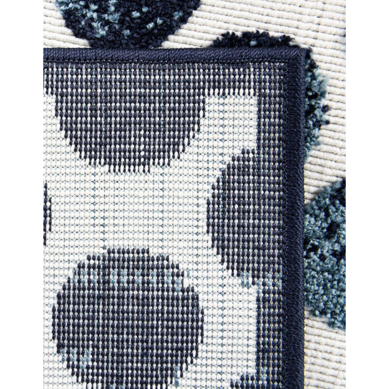 Tapis intérieur / extérieur Sabrina Soto Dots, Tapis de couloir 2 pi x 8 pi