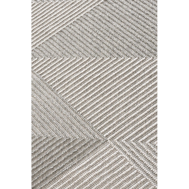 Elegant Cream & Grey Area Rug, 4.6 x 6.6 ft | 100% Polypropylene, Machine Woven with Woven Underside | Soft, Durable, Easy to Vacuum | Perfect for Living Room, Bedroom, and Modern Decor | Stylish Digital Print Design