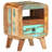 Cissie Bedside Cabinet 11.8" x 11.8" x 16.1" Rough Mango Wood-1797238071