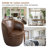 Aunna PU Leather Swivel Soft Cushion Accent Chair-1413390084
