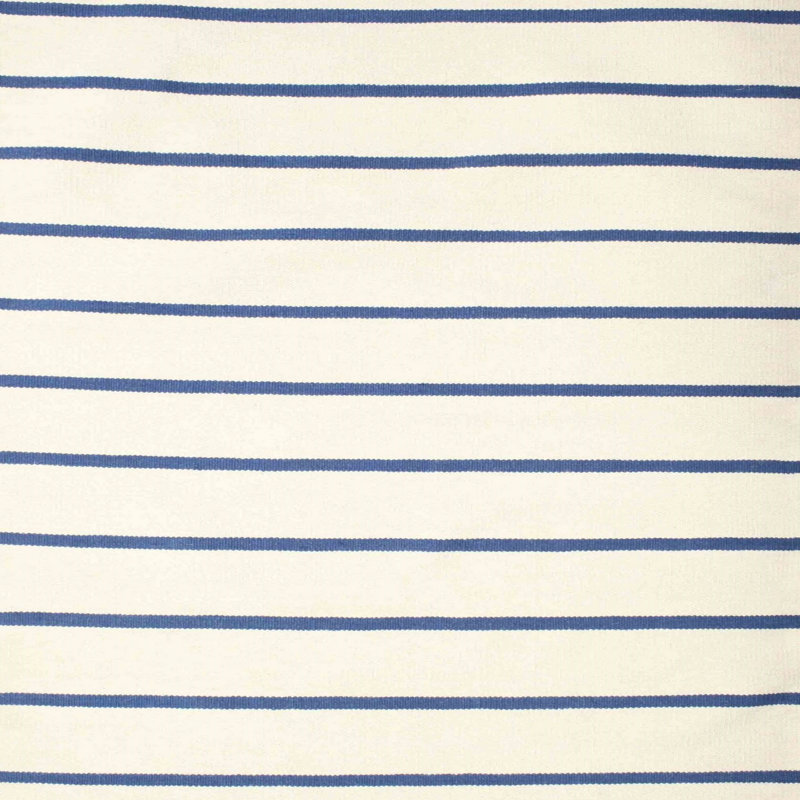 Blanc contemporain/Tapis décoratif bleu, Carré 8 pi