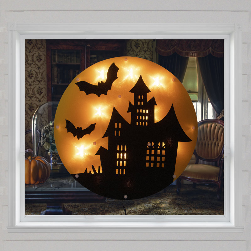 Silhouette de fenêtre d'Halloween 13,75 po